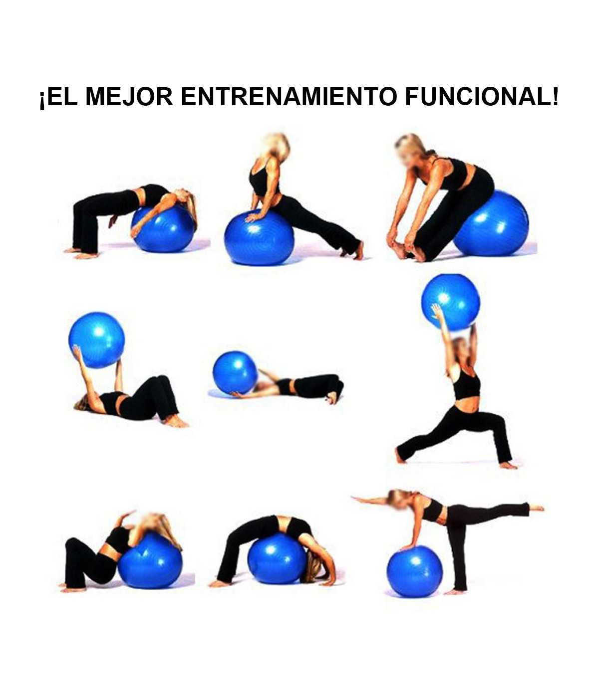 Fitball Pelota Pilates Resistente Talla S - 55 cm