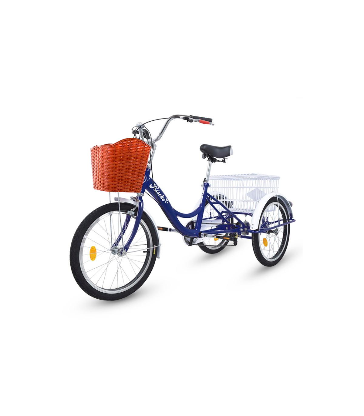 Triciclo adultos con 2 cestas y 6 velocidades - RISCKO