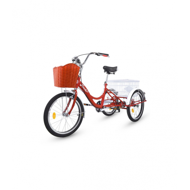 Triciclo adultos con 2 cestas y 6 velocidades - RISCKO