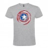 Camiseta Manga Corta Diseño Escudo Del Capitán América