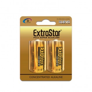 Extrastar PILAS ALCALINAS LR20D BLISTER 2PZS Extrastar 